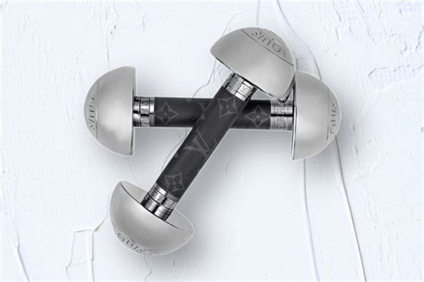 louis vuitton designer dumbbells.